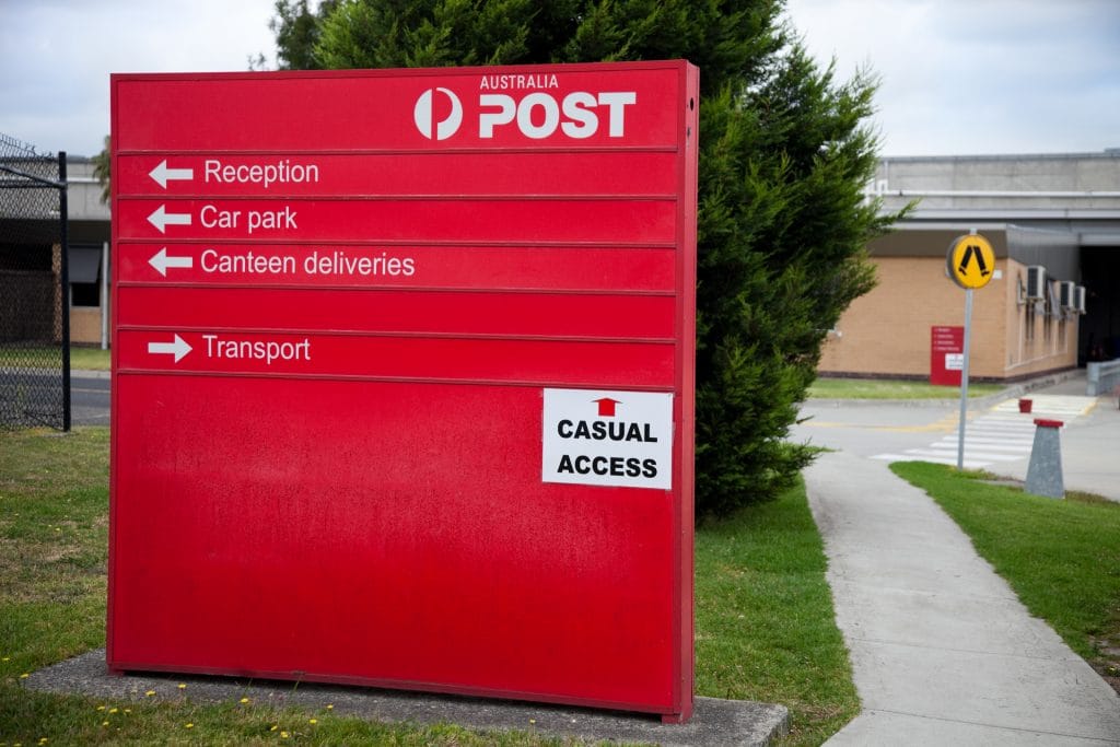 Australia Post Dandenong front building information