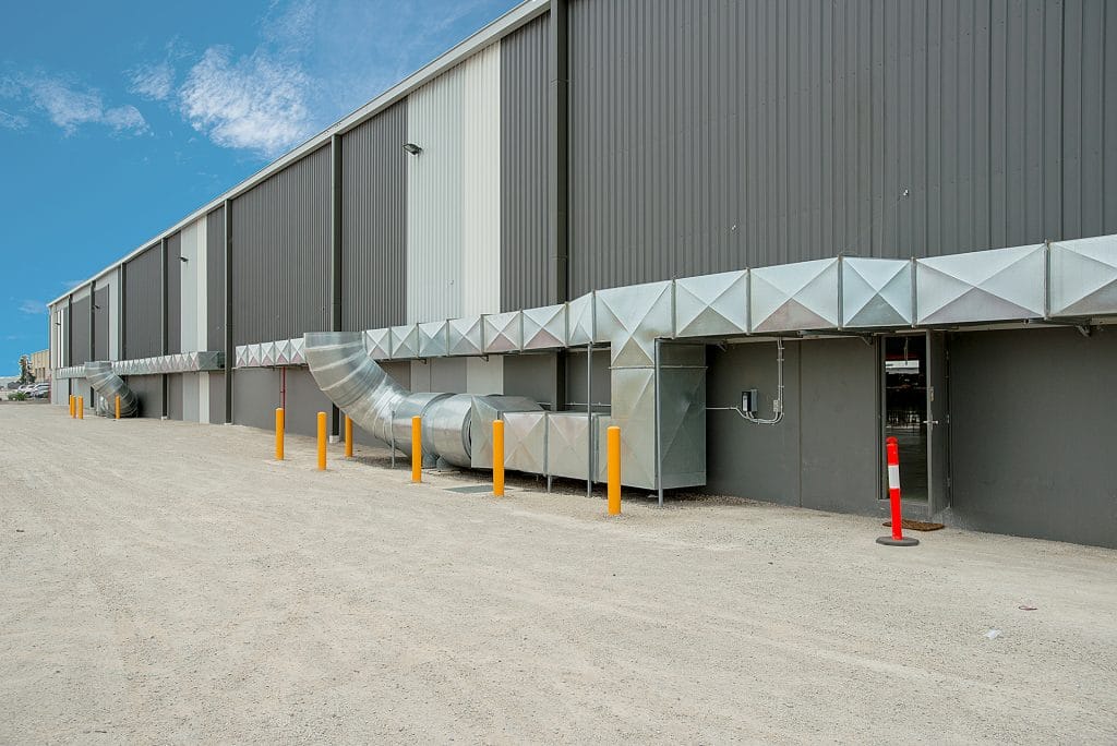 Side view of Australia Post Derrimut building